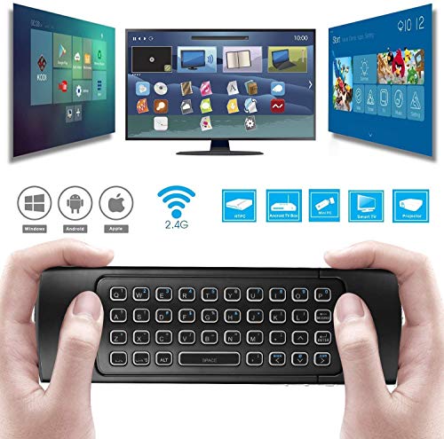 Air Mouse,MX3 Pro Backlit Mini Keyboard,Voice Remote Control,Mini Wireless Keyboard & IR Learning Air Mouse Remote,Best for Raspberry Pi 4 Android Smart Tv Box HTPC IPTV PC Pad Xbox