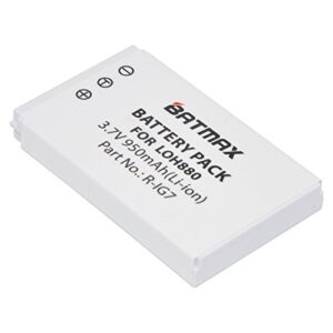 batmax® r-ig7 battery for logitech harmony one, 900, 720, 850, 880, 885, 890 pro, h880 universal remote