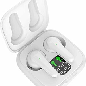 SGNICS Wireless Earbuds, for Samsung Galaxy A53 5G Touch Control with Charging Case IPX5 Sweat-Proof TWS Stereo Earphones Hi-Fi Deep Bass Noise Cancellation Outdoor Indoor Sport - White