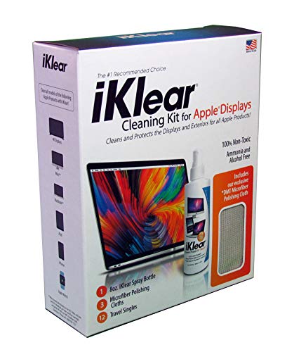 The Original Premium iKlear Screen Cleaner Kit For Iphone, Ipad, Imac, Gaming Monitor, Large Screen TV’s, Included With DMT Cloth MADE IN THE USA