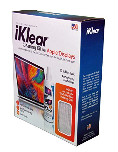 The Original Premium iKlear Screen Cleaner Kit For Iphone, Ipad, Imac, Gaming Monitor, Large Screen TV’s, Included With DMT Cloth MADE IN THE USA