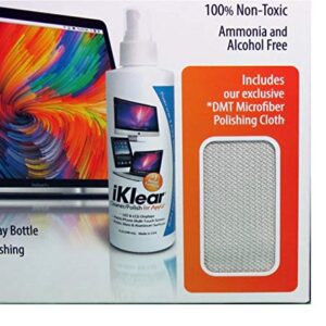 The Original Premium iKlear Screen Cleaner Kit For Iphone, Ipad, Imac, Gaming Monitor, Large Screen TV’s, Included With DMT Cloth MADE IN THE USA