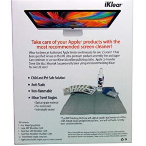The Original Premium iKlear Screen Cleaner Kit For Iphone, Ipad, Imac, Gaming Monitor, Large Screen TV’s, Included With DMT Cloth MADE IN THE USA