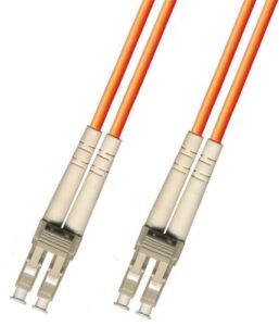1 meter multimode duplex fiber optic cable (62.5/125) – lc to lc – orange