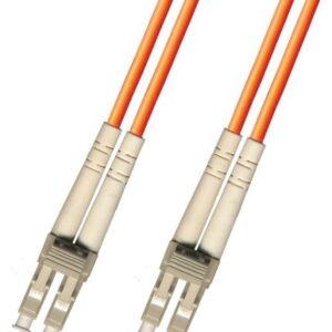 1 Meter Multimode Duplex Fiber Optic Cable (62.5/125) - LC to LC - Orange