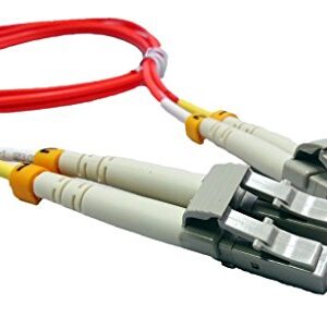 1 Meter Multimode Duplex Fiber Optic Cable (62.5/125) - LC to LC - Orange