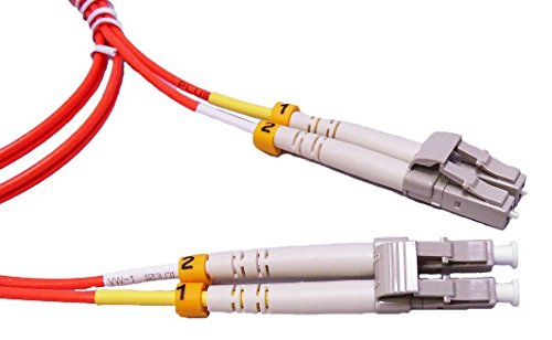 1 Meter Multimode Duplex Fiber Optic Cable (62.5/125) - LC to LC - Orange