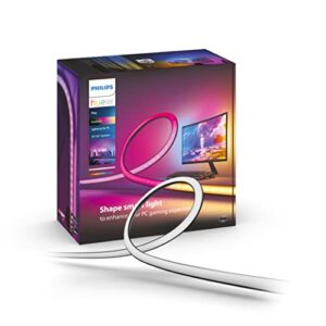 philips hue play gradient pc lightstrip [for 32-34 inch screens] led smart lighting. sync for entertainment, gaming and media