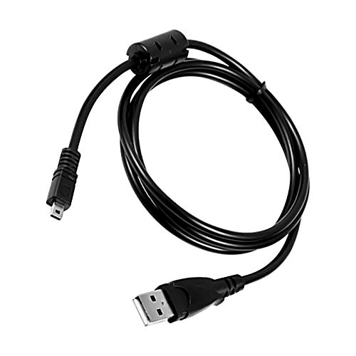 Replacement USB Camera Transfer Data Charging Cable Cord for Sony Cybershot Cyber-Shot DSCH200, DSCH300, DSCW370, DSCW800, DSCW830, DSC-H200, DSC-H300, DSC-W370, DSC-W800, DSC-W830 (Black)