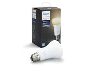 philips 461004 hue white ambiance a19 60w equivalent dimmable led smart bulb (compatible with amazon alexa, apple homekit, and google assistant)