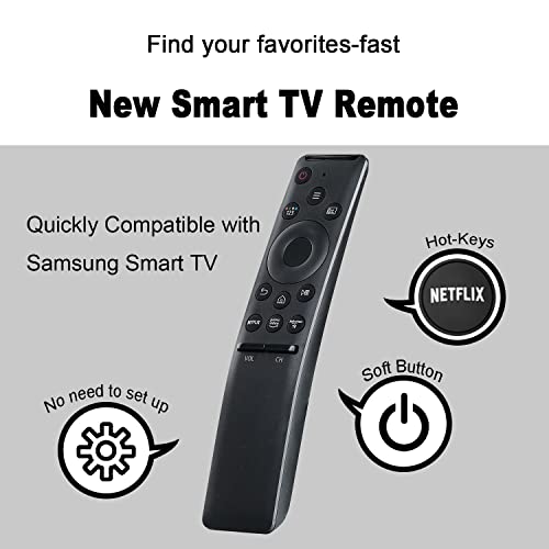 New Universal Remote Replacement for Samsung Smart TV remotes LCD LED UHD QLED TVs, with Netflix, Prime Video Buttons