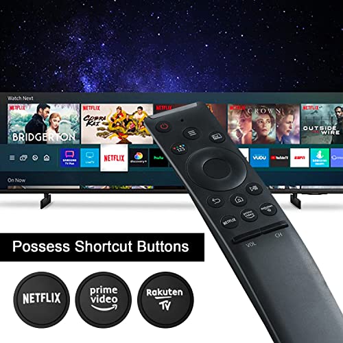 New Universal Remote Replacement for Samsung Smart TV remotes LCD LED UHD QLED TVs, with Netflix, Prime Video Buttons