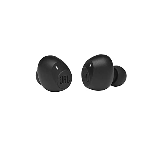 JBL Tune 115TWS True Wireless in-Ear Headphones - JBL Pure Bass Sound, 21H Battery, Bluetooth, Dual Connect, Wireless Calls, Music, Native Voice Assistant (Black) (Renewed)