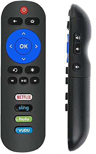 Remote Compatible with All ONN Roku TV Remote with Netflix, Sling, VUDU and Hulu