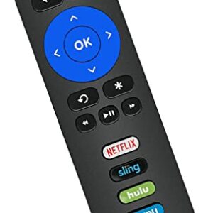 Remote Compatible with All ONN Roku TV Remote with Netflix, Sling, VUDU and Hulu