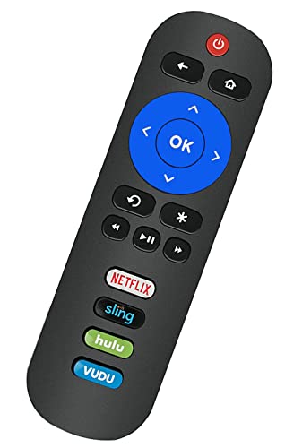 Remote Compatible with All ONN Roku TV Remote with Netflix, Sling, VUDU and Hulu