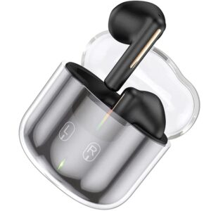 lmtlessdeals true wireless bluetooth earbuds smart touch bt 5.3 (black)