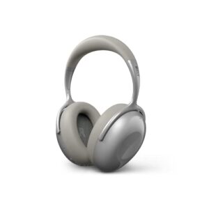 kef mu7 noise cancelling wireless headphones (silver grey)