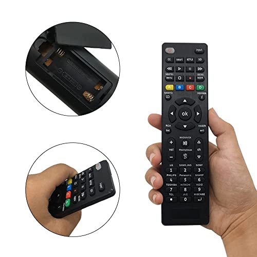 SMATAR Universal Remote Control for Samsung, Sony, LG, Hisense, Panasonic, Philips, Sharp, Sanyo, Insignia, Toshiba, Hitachi, TCL Smart TVs and More Brands of TV - Setup Easily