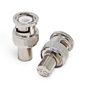 BNC 50 Ohm Terminator, 5-Pack BNC Male Plug Coaxial Cable Adapter Connector