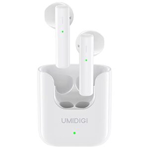 umidigi wireless earbuds, airbuds u wireless headphones with microphones, bluetooth 5.1 earphones in-ear, touch control bluetooth earbuds, 24h playing time for work, home office