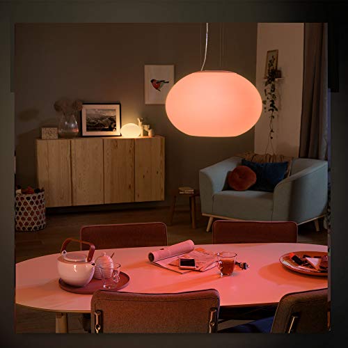 Philips Hue Flourish White & Color Ambiance Smart Pendant Lamp, Compatible with Alexa (Requires Hue Hub)