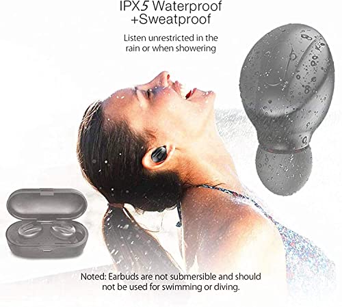 Hoseili【2022new editionBluetooth Headphones】.Bluetooth 5.0 Wireless Earphones in-Ear Stereo Sound Microphone Mini Wireless Earbuds with Headphones and Portable Charging Case for iOS Android PC. XGB18