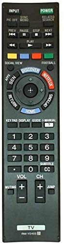 Replacement for Sony RM-YD103 Smart TV Remote Control