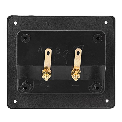 Speaker Terminal Box, DIY 2-Way Speaker Binding Post Terminal Cable Connector Box Subwoofer Plug Acoustic Components