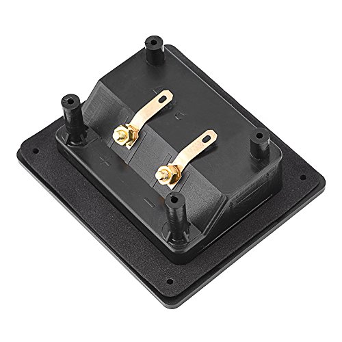 Speaker Terminal Box, DIY 2-Way Speaker Binding Post Terminal Cable Connector Box Subwoofer Plug Acoustic Components