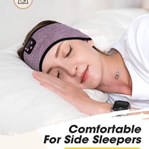 Perytong Sleep Headphones Bluetooth Headband Sleeping Headphones Bluetooth Sports Headband Built-in Thin Speakers | Comfortable for Slipping Running Yoga Side Sleepers Travel | Gift for Women Wen