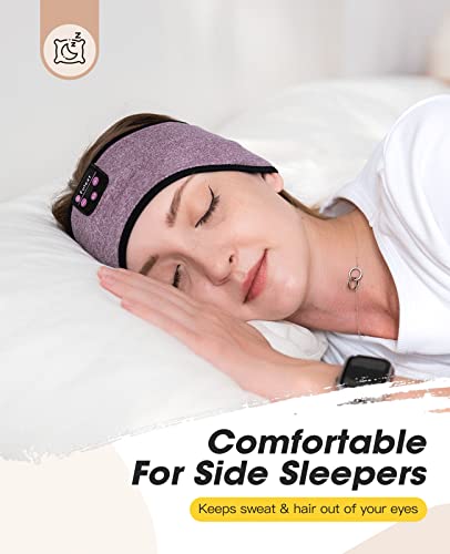 Perytong Sleep Headphones Bluetooth Headband Sleeping Headphones Bluetooth Sports Headband Built-in Thin Speakers | Comfortable for Slipping Running Yoga Side Sleepers Travel | Gift for Women Wen