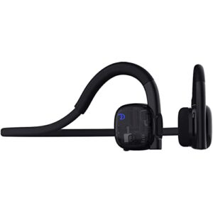 2022 new wireless bone conduction headphones bluetooth 5.3 open-ear earphones wireless sports headset waterproof earbuds with mic phone call music for workouts running driving working gaming (black)