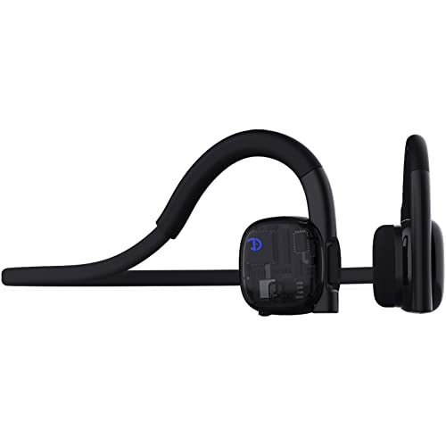 2022 New Wireless Bone Conduction Headphones Bluetooth 5.3 Open-Ear Earphones Wireless Sports Headset Waterproof Earbuds with Mic Phone Call Music for Workouts Running Driving Working Gaming (Black)