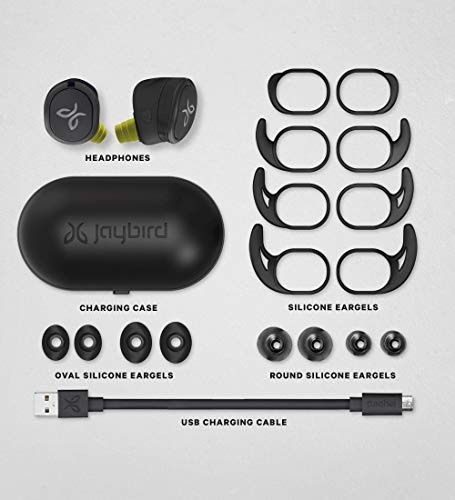 Jaybird RUN XT True Wireless Headphones (Storm Grey/Glacier) (Renewed)