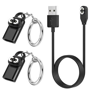 3.3ft charging cable replacement for aftershokz aeropex as800 & opencomm & openrun/openrun pro, magnetic fast charger cord for aftershokz aeropex bone conduction headphones with 2 pack type-c adapter