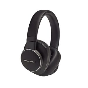 harman kardon fly wireless over-ear active noise cancelling headphones – black, large