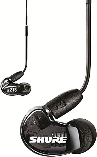 Shure AONIC 215 Wired Sound Isolating Earbuds, Clear Sound, Black & RMCE-UNI Universal Communication Cable for Detachable SE Sound Isolating Earphones