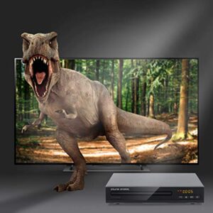 atune analog DVD Player 1080P Supported, All Region Free CD Disc Players, with NTSC/PAL System, HDMI AV Coaxial Output, Compact Design, Cables & Remote Control Apply for Home TV, Black