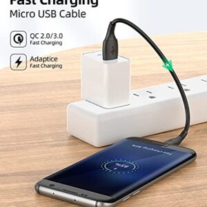 HOTNOW Micro USB Cable 0.5ft 6 inch Short Cords, [3 Pack,0.5FT] Android Charger Durable Short Cable Fast Charging Cord for Samsung Galaxy S7 S6 S7 Edge S5,Note 5,PS4,Power Bank and More