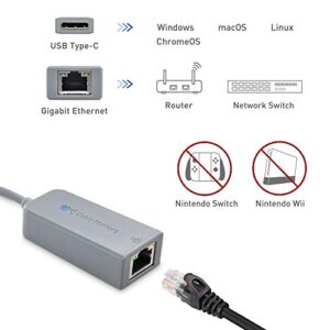 [Works with Chromebook Certified] Cable Matters USB C to Gigabit Ethernet Adapter