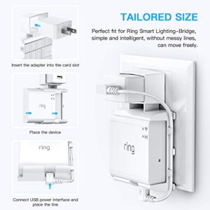 HOLACA Outlet Wall Mount for Ring Smart Lighting Bridge,Easily Be Moved-Saving Space-No Messy Wires and Screws