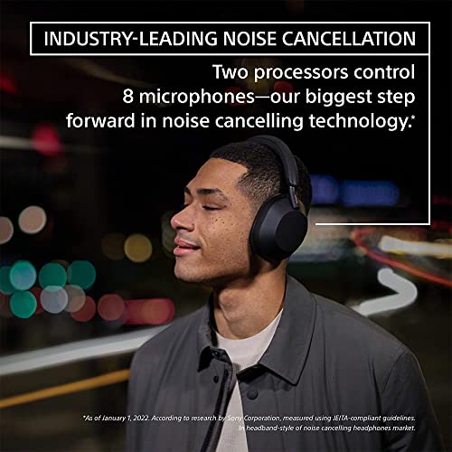 Sony WH1000XM5/S Wireless Industry Leading Noise Canceling Headphones, Silver Bundle with Premium 2 YR CPS Enhanced Protection Pack, Deco Gear Headphone Case and Audio Entertainment Essentials Bundle