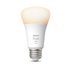 Philips Hue White and Color Ambiance A19 E26 LED Smart Bulb & White A19 Medium Lumen Smart Bulb, 1100 Lumens, Bluetooth & Zigbee Compatible (Hue Hub Optional), 1 Bulb