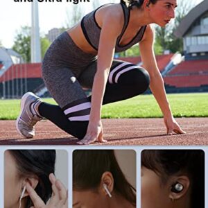 TTQ [Upgrade] Wireless Earbuds Bluetooth Headphones, Bluetooth 5.2 Sport Headphones, 80H Play Back, IPX7 Waterproof Over-Ear Buds with Earhooks Built-in Mic Headset for Sports Running Workout Gaming