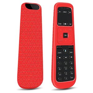 protective case covers for at&t tv now directv receiver remote control voice remote control c71kw,for at&t tv now directv remote battery back shockproof silicone cover holder skin protector-red