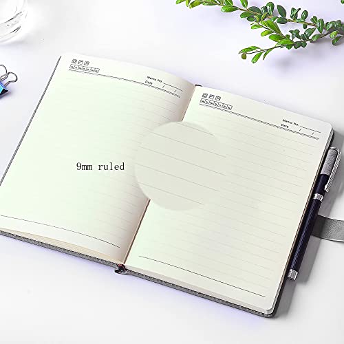 TAKA PRYOR Journal Notebook Lined, Hardcover Magnetic Closure, Personal Professional Notebooks, with Pen Loop，Medium 5.7 x 8.3 inches, 120 GSM Paper Gifts Blue Ruled