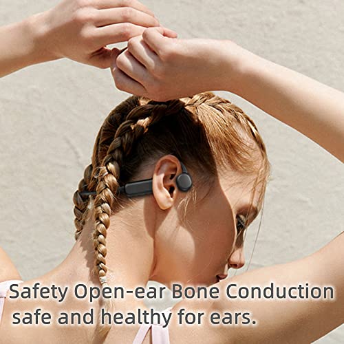 Wissonly Bone Conduction Headphones,32G Memory,IPX8 Waterproof Open Ear Bone Conducting Earphones,Wireless Bluetooth Sport Headset for Running Workout Swimming, Hi Runner Model