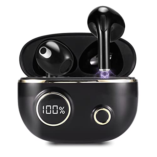 LHBHT Bluetooth Wireless Earbuds,Noise Cancelling True Wireless Earbuds,Touch Control Earbud & in-Ear Earbuds,Earbuds Includes Compact Type C Charging Case Fast Charging,Perfect for Work Travel Sport