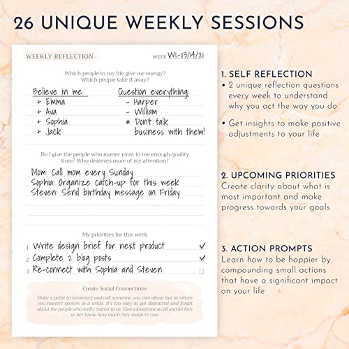 Gratitude Journal for Women - 5 Minute Journal a Day for Positivity and Mindfulness - Guided Journal with Prompts, Affirmation Journal, Mindfulness Journal for Women, Daily Journal for Self Care
